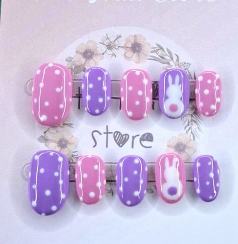 Pastel polka dot bunny - pastel,