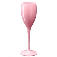 Drinkwize Pink Champagne Flute. Unbreakable Polycarbonate Plastic. 180ml.
