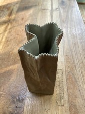 Rosenthal Clear Studio Line Glass Paper Bag Vase Vintage