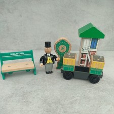 THOMAS THE TANK WOODEN RAILWAY  KNAPFORD COACH AND FAT CONTROLLER 