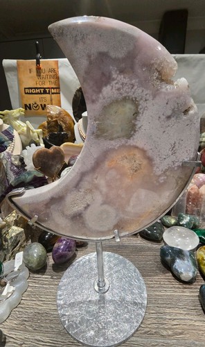 Large pink amethyst druzy - x,