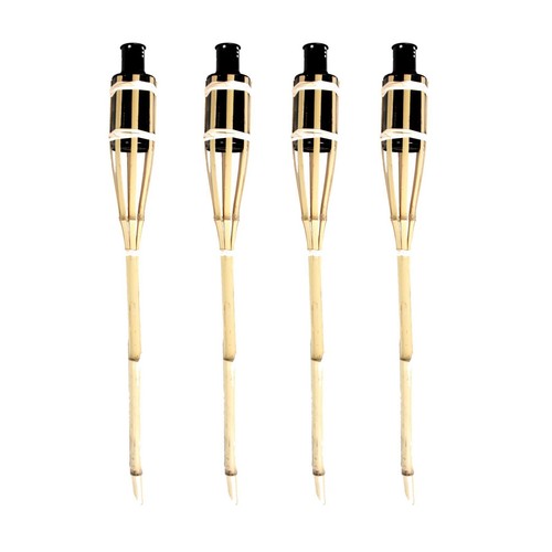2ft bamboo torch lantern - 4x,
