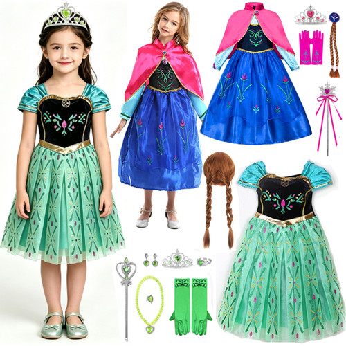 Anna costume girls princess - anna,