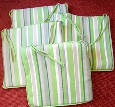 garden furniture cushions 55x57cm cotton zipped Preloved