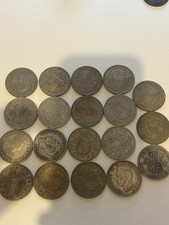 19 X British Half Crown Coin