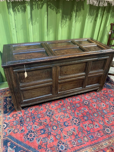 Antique oak coffer