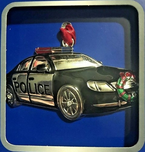 Police car christmas - car, tree