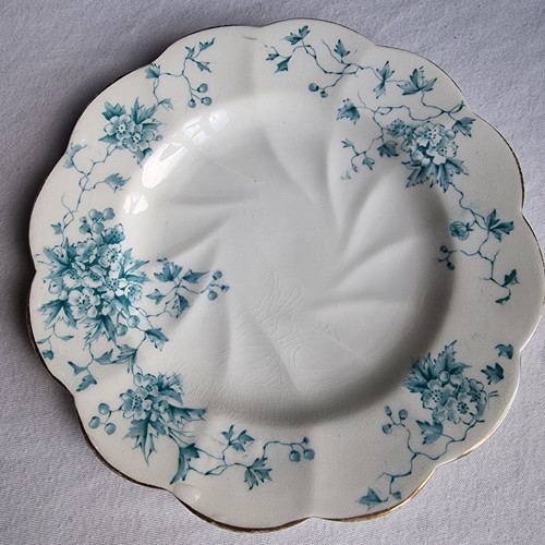 Antique grindley plate - antique, blue