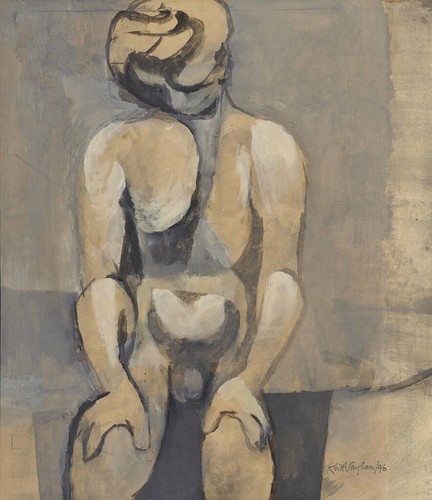 Keith vaughan seated - :,