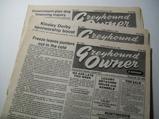 3 x Greyhound Owner 1991 newspaper Dog racing NGRC & flapping track news results