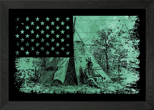 Native american flag - american,