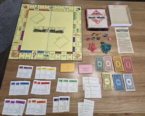 Vintage monopoly board - board, game