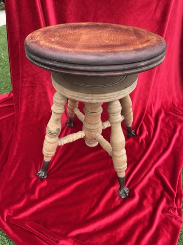 Piano bench stool claw glass - piano,