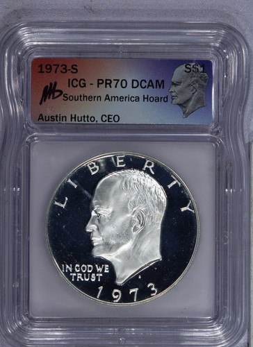 1973 ike dollar - ike, pr70
