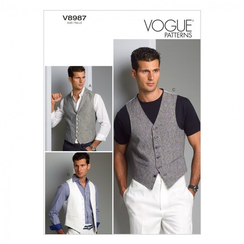 Vogue mens sewing pattern 8987 - mens,