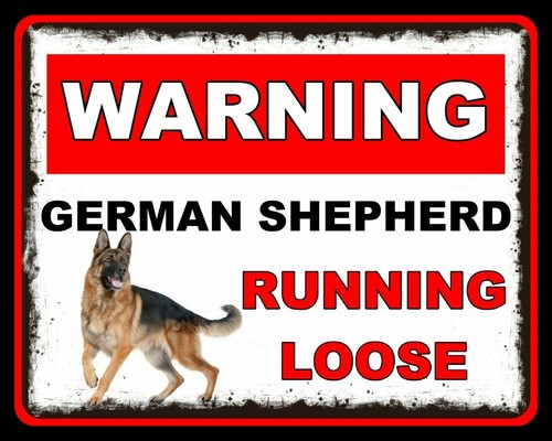 Warning german shepherd - warning,