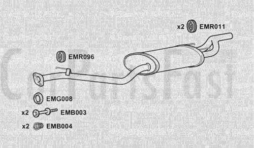 Exha6015 rear box - exha6015, honda
