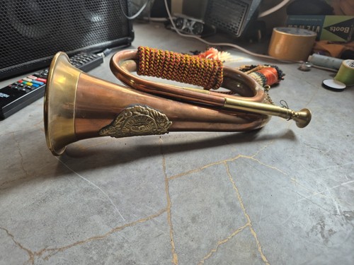 Bugles horns vintage brass - bugles,