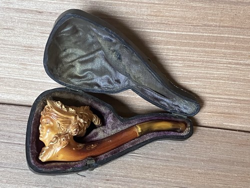Victorian figural meerschaum - victorian,