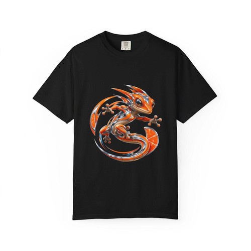 Chrome tangerine gecko graphic - gecko,