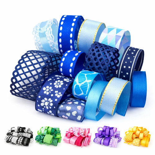 Assorted ribbon bundle - 10, 1m