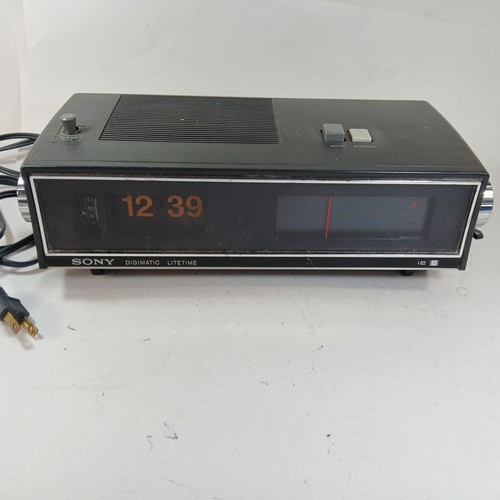 Vintage sony tfm c620w clock - vintage, tfm-c620w