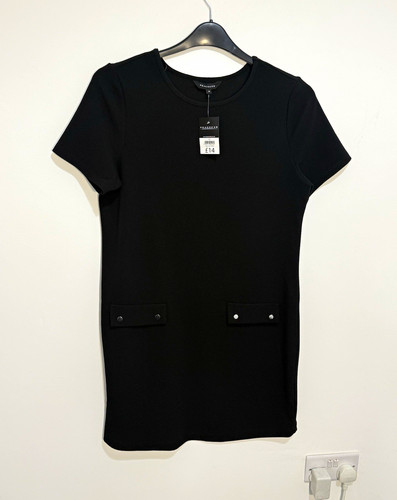 Peacocks black jersey stretch - black,