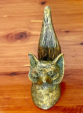 Fox Wall Hook  Cast Iron/Brass
