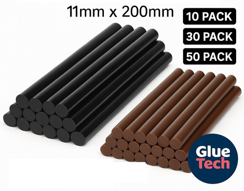 Black brown hot glue sticks - hot,