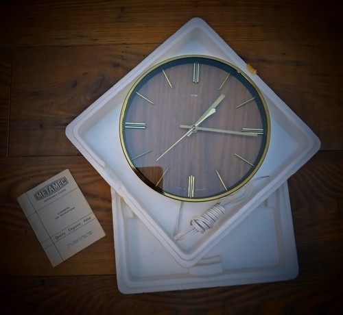 Vintage metamec wall clock - wall,