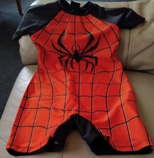 Kids Boy Marvel Spiderman One-Piece Swimming Costume Aged 6