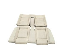Beige Leather Rear Seat Bench