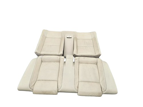 Beige leather rear seat - beige,