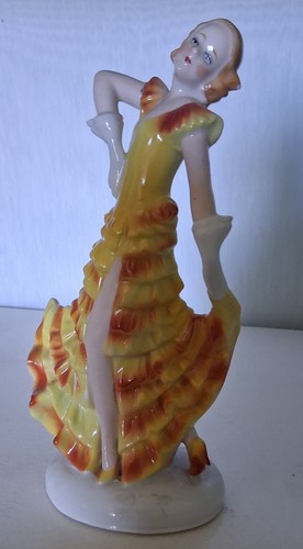 Art deco dancer figure height - deco,