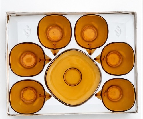 Vereco amber glass - amber, coffee