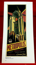 Metropolis Fritz Lang/Brigitte Helm Movie/Film Poster Art PICTURE/PRINT 12" x 6"