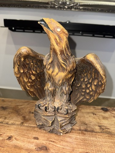 Carved wooden eagle - carved,