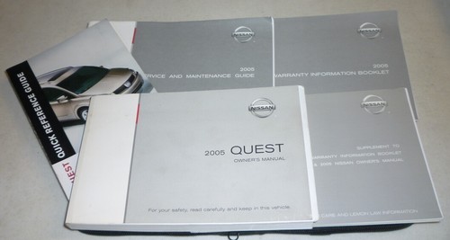 2005 nissan quest owners - 2005,