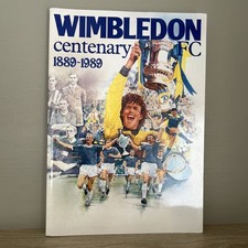 Wimbledon FC Centenary 1889-1989 Book + PHOTO + SIGNATURES