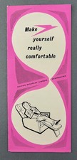 BOAC De Luxe Sleeper Seat Airline Brochure 1957 Make Yourself Really Comfortable