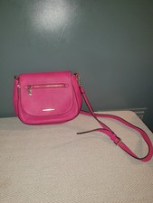 Bessie London Pink And Black Cross Body Bag With Gold Hardware