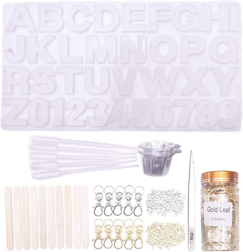 Resin casting moulds set gold - moulds,