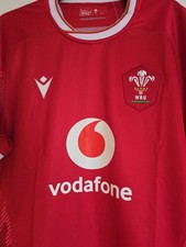 Wru Wales Rugby Jersey Shirt Size Large Womens Macron