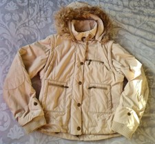 Ladies Lee Cooper Beige Hooded