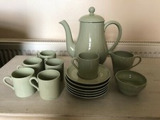 Spode Flemish Green Coffee Set - 15 piece