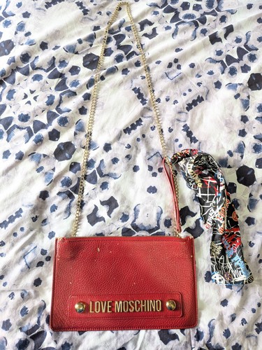 Love moschino red bag - love,