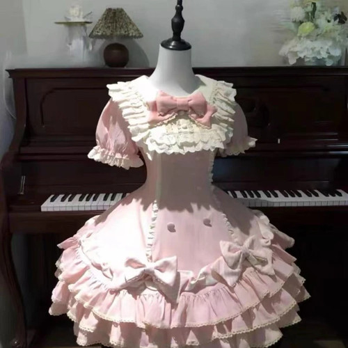 Kawaii pink lolita - pink, women