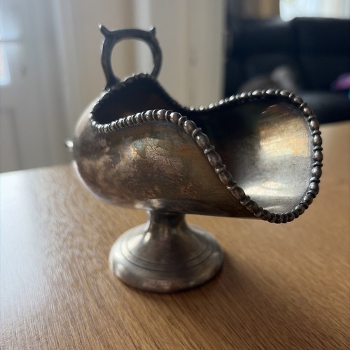 Antique silver salt - antique, salt/sugar