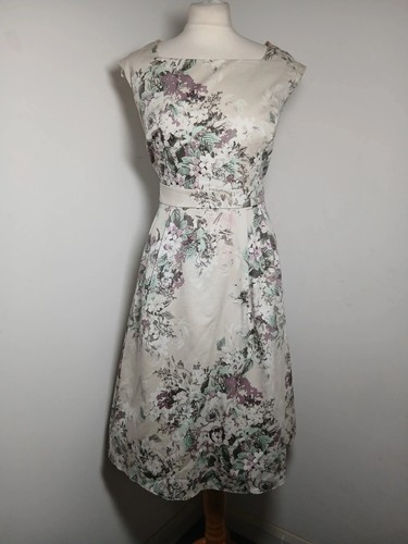 Vintage floral corsage midi - floral,