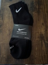 3 pairs Nike Cotton Cushioned Lightweight Crew Ankle Socks Unisex